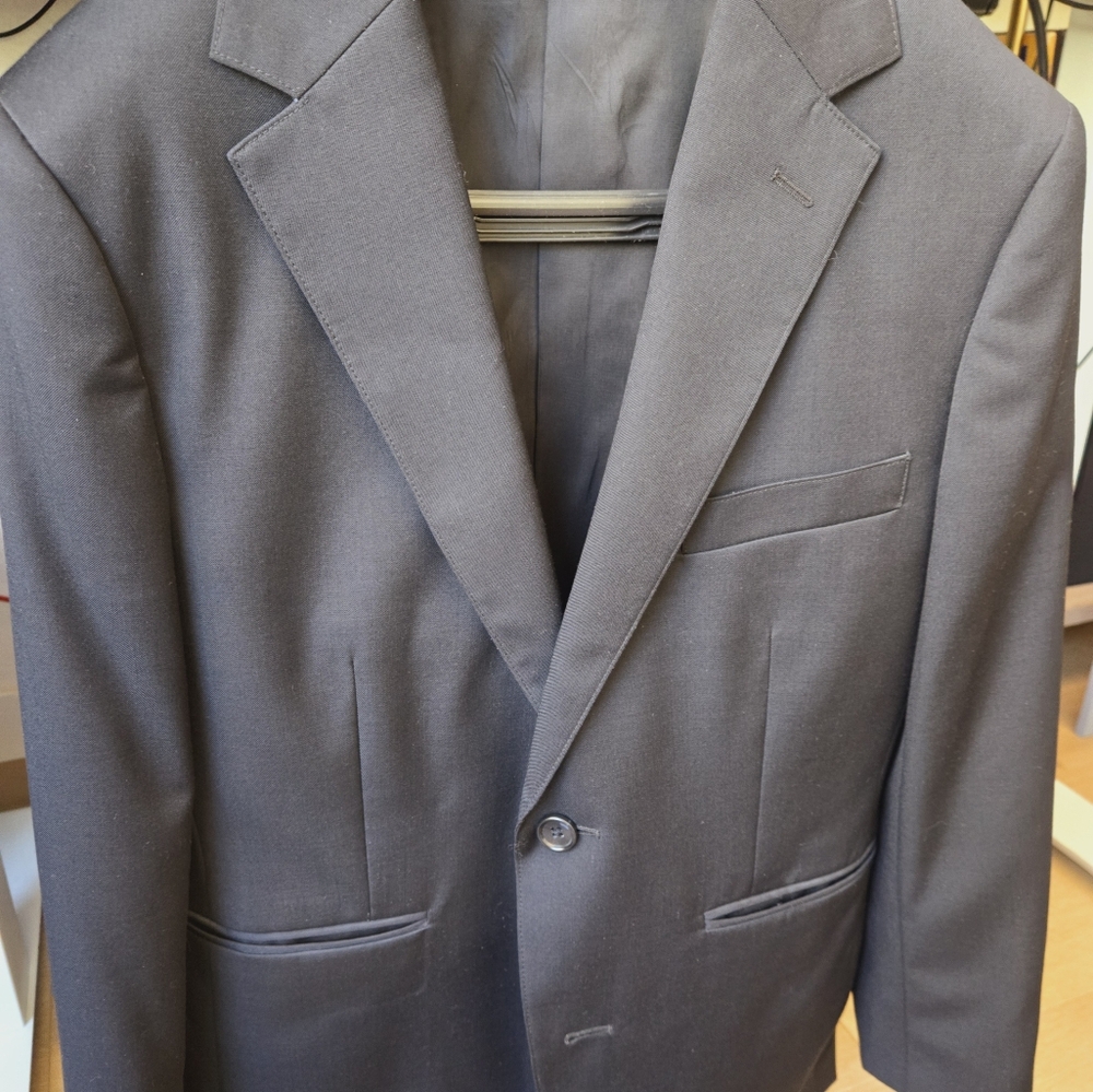 Bonobos Daily Grind Suit Pants 30w & Daily Grind Suit Jacket 36s Black Slim